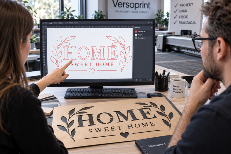 Szablony 1 Weryfikacja pliku wektorowego i mostków technologicznych do szablonu malarskiego na ekranie komputera.