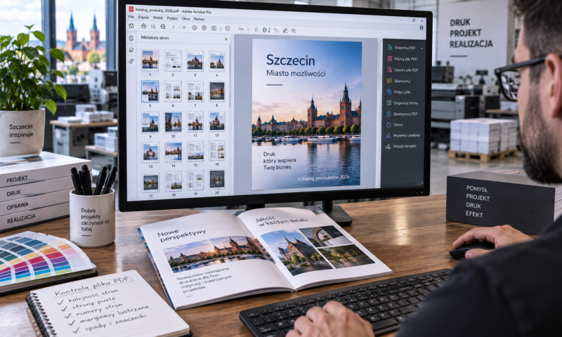 Podgląd wielostronicowego pliku PDF ułożonego w pojedyncze strony w kolejności czytania. Podgląd wielostronicowego pliku PDF ułożonego w pojedyncze strony w kolejności czytania.
