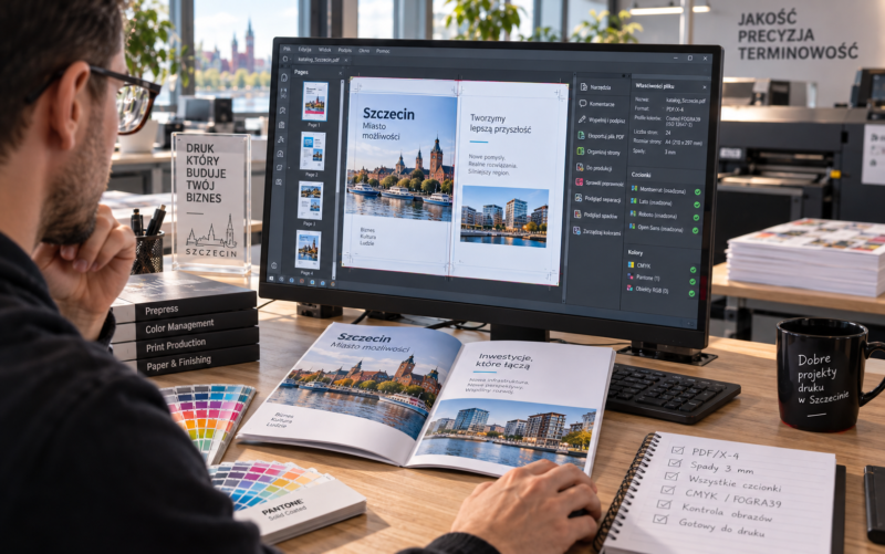 Podgląd wielostronicowego pliku PDF broszury ułożonego w pojedyncze strony z prawidłowo osadzonymi fontami. Podgląd wielostronicowego pliku PDF broszury ułożonego w pojedyncze strony z prawidłowo osadzonymi fontami.