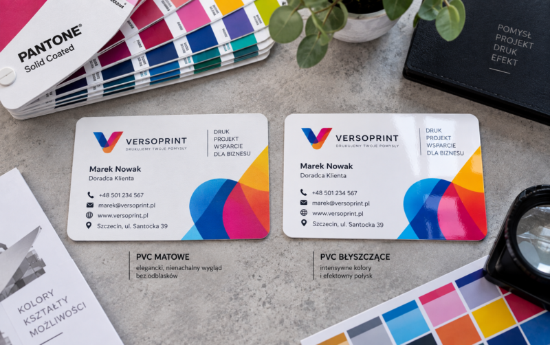 Wizytowki pvc blysk czy mat 4