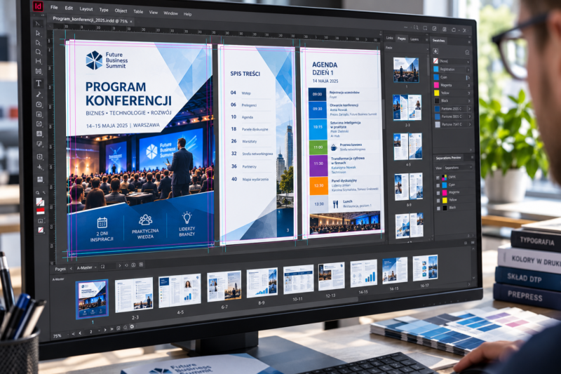 Przygotowanie pliku PDF ze spadami i marginesami do druku programu konferencji Przygotowanie pliku PDF ze spadami i marginesami do druku programu konferencji