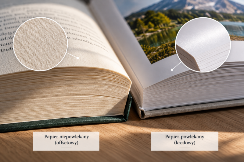 Zbliżenie na fakturę papieru i grubość kartki w drukowanej książce Zbliżenie na fakturę papieru i grubość kartki w drukowanej książce