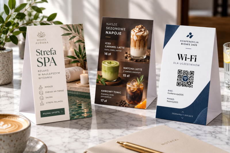 Prezentery stołowe i piramidki reklamowe w różnych zastosowaniach biznesowych Prezentery stołowe i piramidki reklamowe w różnych zastosowaniach biznesowych